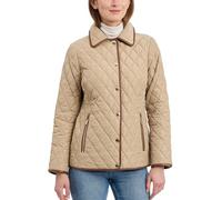 Michael Kors Womens Diamond Quilted Jacket for Women, Stylish Lightweight Jacket with Trim Detail, Khaki, M