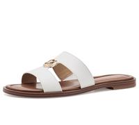 Michael Kors womens Erin Flat Sandal, Optical White, 11