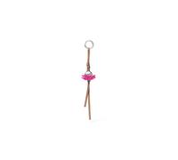 Michael Kors Womens Flower Burst Charm Silver Hardware / Fork Leather Raspberry