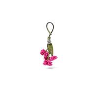 Michael Kors Women's Flower Cluster Charm, Silver-Tone Hardware/Leather, Raspberry
