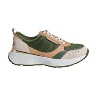 Michael Kors Womens Flynn Mesh and Leather Sneakers 43F3FYFS1D for Women - Green - Size UK 5.5