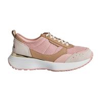 Michael Kors Womens Flynn Mesh and Leather Sneakers 43F3FYFS1D for Women - Pink - Size UK 5.5