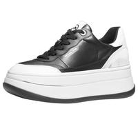 Michael Kors Women's Hayes Lace Up Sneakers, Black/Opticwht, 10
