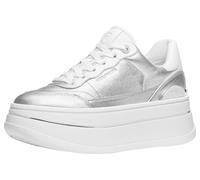 Michael Kors Women's Hayes Lace Up Sneakers, Silver, 8.5