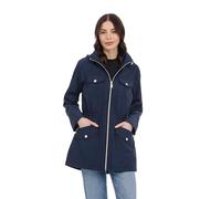 Michael Kors Women's Hooded Rain Coat and Windreaker Anorak, navy, L