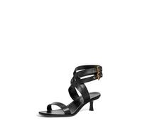 Michael Kors Women's Irene Kitten Heel Sandal, Black, 2.5 UK