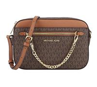 Michael Kors Women's Jet Set Item LARGE EAST WEST CHAIN Crossbody (BROWN/SOFTPINK)