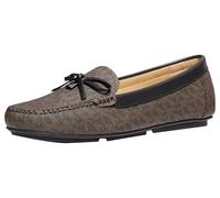 Michael Kors Womens Juliette Moc, Brown/Black, 11