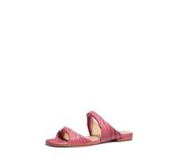 Michael Kors Women's Kiana Flat Sandal, Napa Leather/Rosewood, 6.5