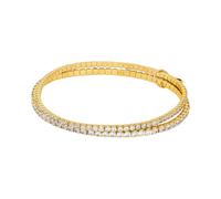 Michael Kors 14ct Gold Plated Layered Tennis Bracelet