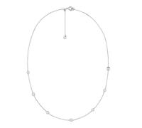 Michael Kors Women's Kors Brilliance Sterling Silver Rhodium Plated Station Necklace