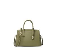 Michael Kors womens Laila Medium Satchel, Gold-tone Hardware/Embossed Goat Leather/Pistachio, One Size
