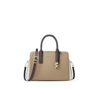 Michael Kors womens Laila Medium Satchel, Gold-tone Hardware/Tricolor Embossed Leather/Husk Multi, One Size