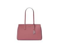 Michael Kors Women's Laila Medium Tote Bag, Silver-tone Hardware/Embossed Goat Leather/Rosewood, One Size