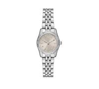 Michael Kors Women's Lexington Three-Hand, Stainless Steel Watch, MK4843, Silver, Women Ilver