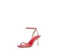 Michael Kors Women's Liana Mid Heel Sandal, Crimson, 3 UK