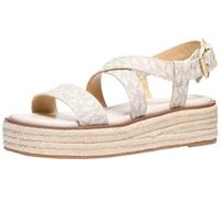 Michael Kors Women's Lynn Espadrille Sandal, Vanilla, 8.5