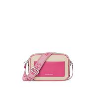 Michael Kors Women's Maeve Large Pocket Crossbody Bag, Silver-tone Hardware/Fabric/Raspberry, One Size
