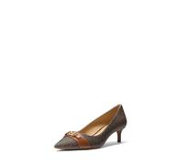 Michael Kors Women's Mandy Flex Kitten Pump, Brown/Luggage, 9.5 UK
