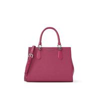 Michael Kors Women's Marilyn Medium Satchel, Silver-tone Hardware/Dark Raspberry, One Size