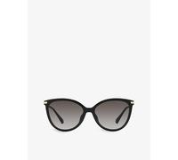 Michael Kors Womens Michael Kors Mk2184U Dupont Cat-Eye Plastic Sunglasses Black