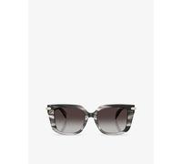 Michael Kors Womens Michael Kors Mk2275B Santo Domingo Square-Frame Acetate Sunglasses Black