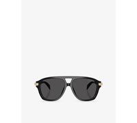Michael Kors Womens Michael Kors Mk2277U Grenada Pilot-Frame Acetate Sunglasses Black