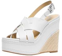 Michael Kors Women's Nora Wedge Sandals, Optical White, 8 UK