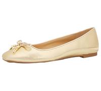 Michael Kors Women's Nori Flex Flats, Pale Gold, 7