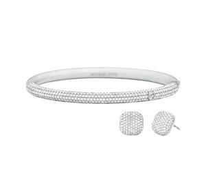 Michael Kors Women's Pavé Bangle and Earring Set