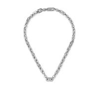 Michael Kors Women's Platinum Aster Link Chain Necklace, One Size, Brass, No Gemstone