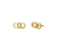 Michael Kors Women's Premium Astor Link Gold-Tone Sterling Silver Stud Earrings, MKC171200710