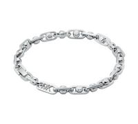 Michael Kors Women's Premium Astor Link Platinum-Plated Brass Chain Bracelet, MKJ835700040