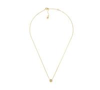 Michael Kors Women's Premium Kors MK Gold-Tone Sterling Silver Logo Pendant Necklace, MKC1726CZ710