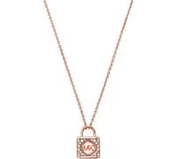 Michael Kors Women's Premium Kors MK Rose Gold-Tone Sterling Silver Pendant Necklace, MKC1629AN791