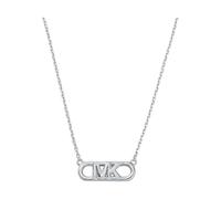Michael Kors Women's Premium MK Statement Link Sterling Silver Pendant Necklace, MKC164200040