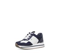 Michael Kors Women's Raina Trainer Sneaker, Color Block W/Signature/Dress Blues, 6.5