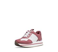 Michael Kors Women's Raina Trainer Sneaker, Color Block W/Signature/Rosewood, 7