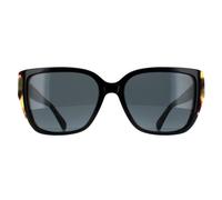 Michael Kors Women's Rectangle Bi Layer Black Amber Tortoise Dark Grey MK2199 Acadia Michael Kors Black One Size