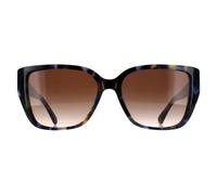 Michael Kors Women's Rectangle Bright Blue Tortoise Brown Gradient MK2199 Acadia Michael Kors Brown One Size