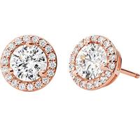 Michael Kors 14ct Rose Gold Plated Silver Halo Stud Earrings