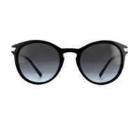 Michael Kors Women's Round Black Light Grey Gradient Sunglasses Michael Kors Black One Size