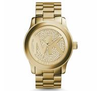 Michael Kors Women's Runway WatchÂGold Crystal PaveÂLogo Dial FashionÂMK5706
