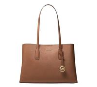 Michael Kors Women's Ruthie Medium Tote Bag, Gold-tone Hardware/Leather/Luggage, One Size
