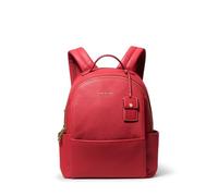 Michael Kors Women's Sable Medium Backpack, Gold-tone Hardware/Pebble Leather/Crimson, One Size, Sable Medium Backpack