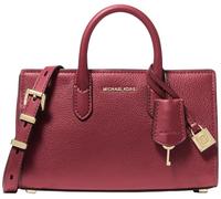 Michael Kors Women's Scarlett Extra-Small East West Crossbody Bag, Deep Red, Deep Red