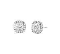 Michael Brilliance Kors Sterling Silver CZ Cushion Earrings
