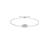 Michael Kors Rhodium-Plated Sterling Silver Pave & Logo Slider Bracelet Ilver