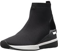 Michael Kors Women's Skyler Stretch-Knit Sock Sneaker, Black, 5 UK