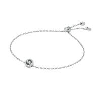 Michael Kors Women's Sterling Silver & CZ Bolo Chain Bracelet